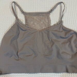 Cacique Soft Gray Lace Bralette